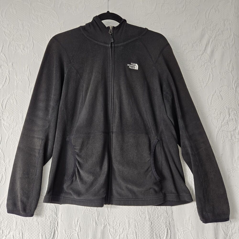 The North Face Black Teddy Jacket Hoodie Large Comfy Cozy Gorpcore Cabin Earth